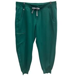 Figs Zamora Joggers Hunter Green Large Petite
